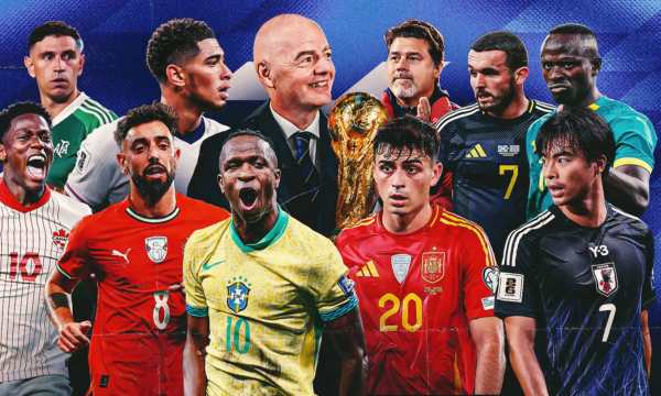 Jogadores das seleções nacionais da Copa do Mundo de 2026 (Fonte: Google)